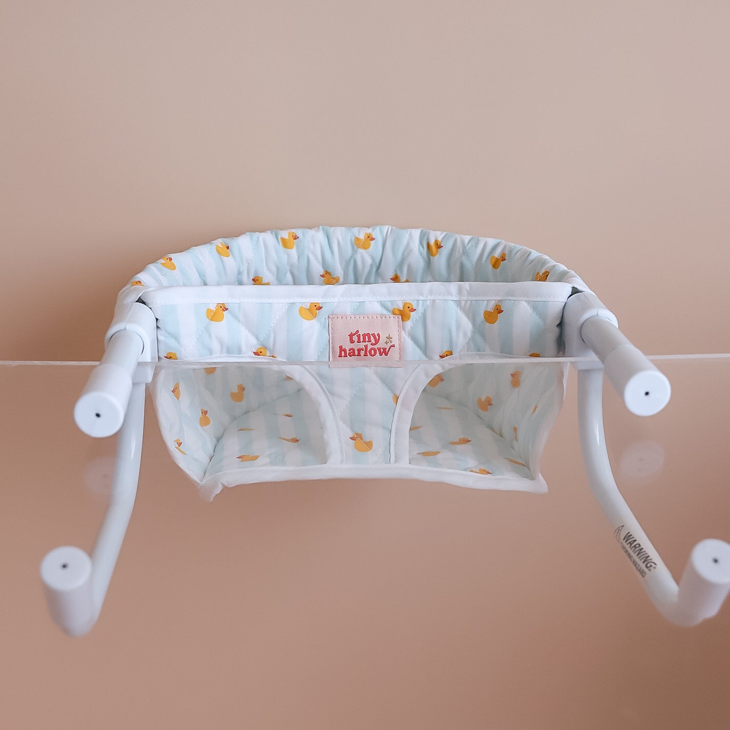 Doll's Portable Feeding High Chair Seat - Blue Ducky