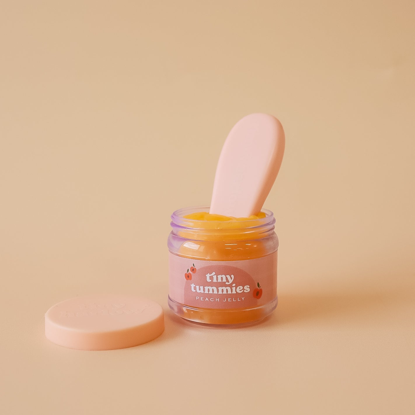 Tiny Harlow's Tiny Tummies Magic Peach Jelly Jar and Spoon