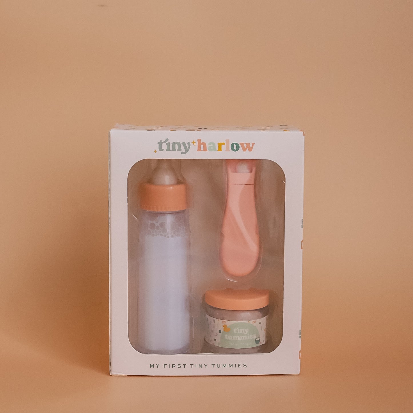 Tiny Tummies My First Gift Pack - Baby Rice Cereal Food Jar and Milk Bottle
