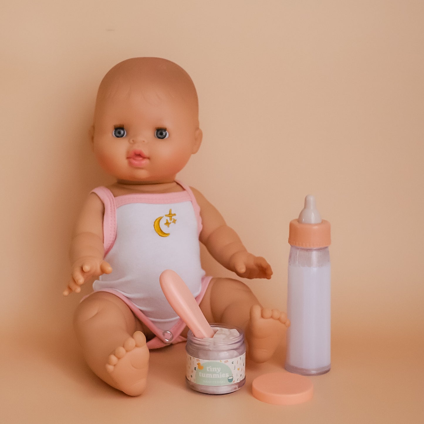 Tiny Tummies My First Gift Pack - Baby Rice Cereal Food Jar and Milk Bottle