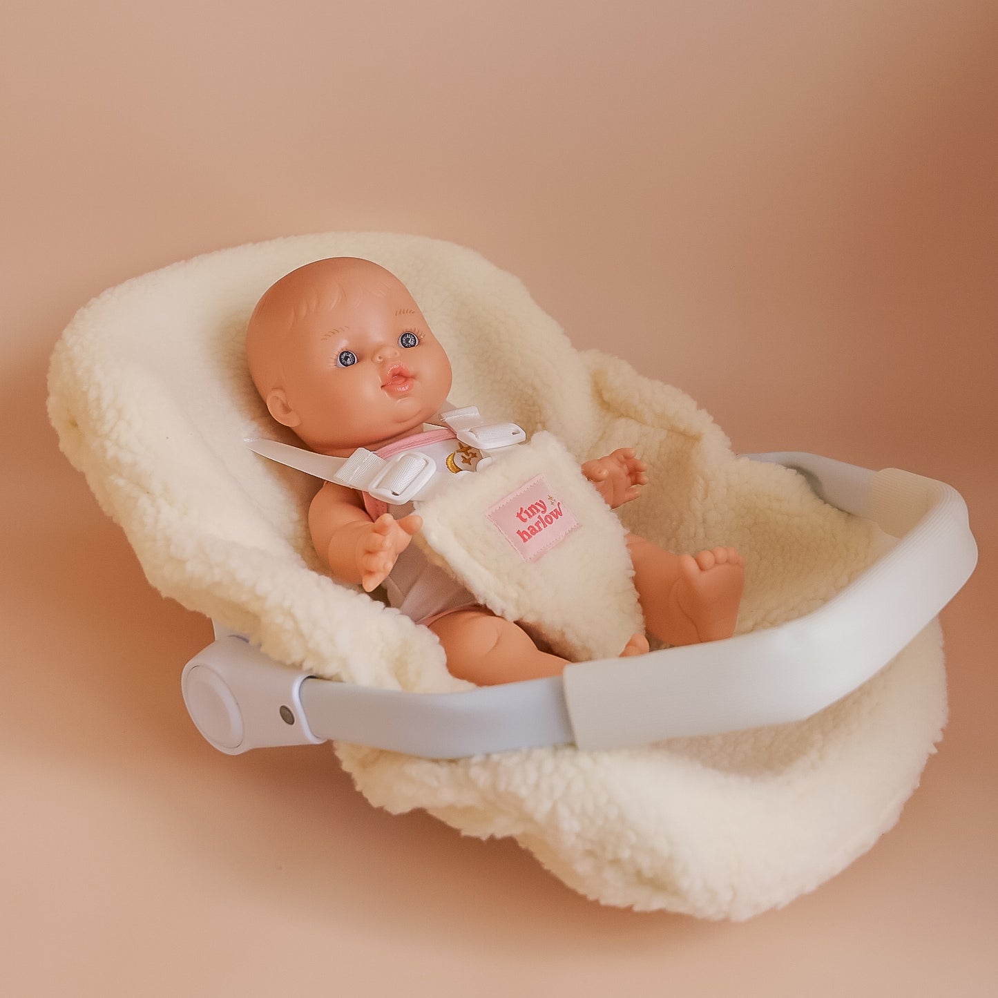 Doll's Car Seat Capsule - Cream Sherpa