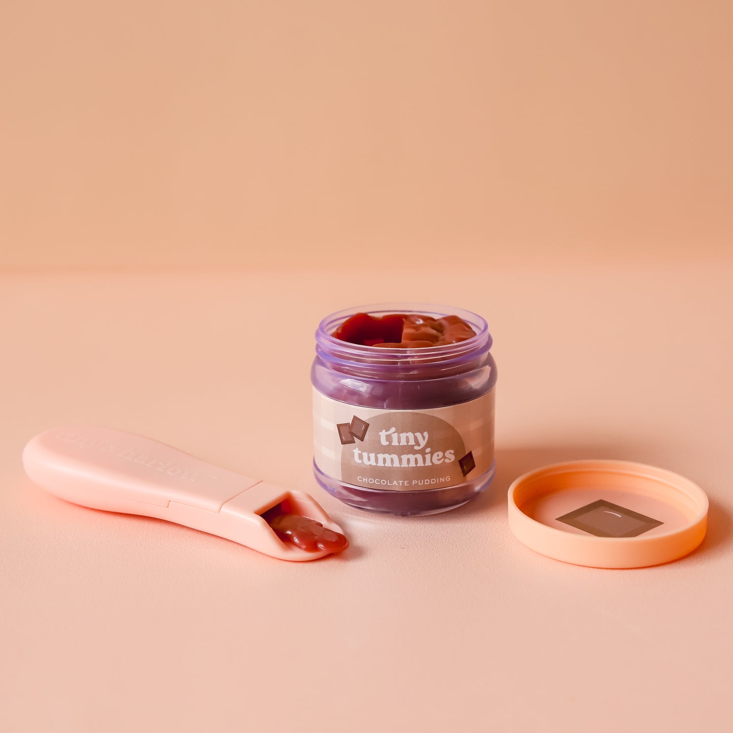 Tiny Harlow's Tiny Tummies - Chocolate Custard Jar and Spoon