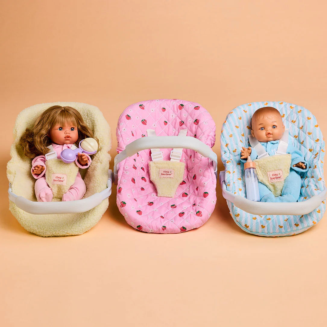 Doll's Car Seat Capsule - Cream Sherpa
