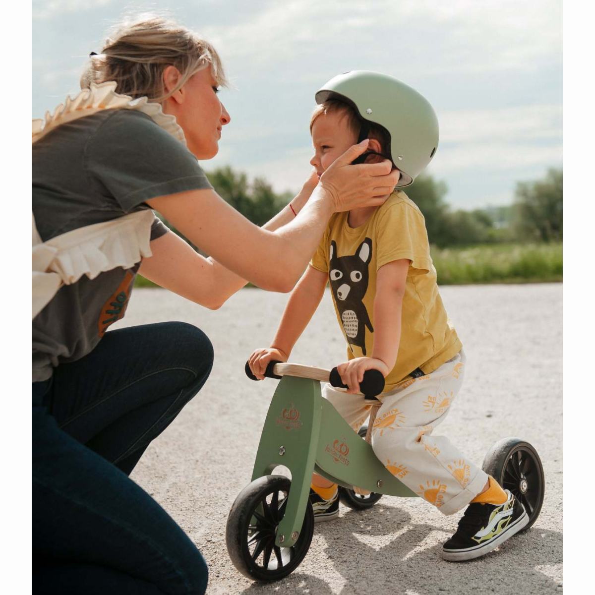 Kinderfeets 2 in 1 Tiny Tot Trike and Balance Bike - Sage