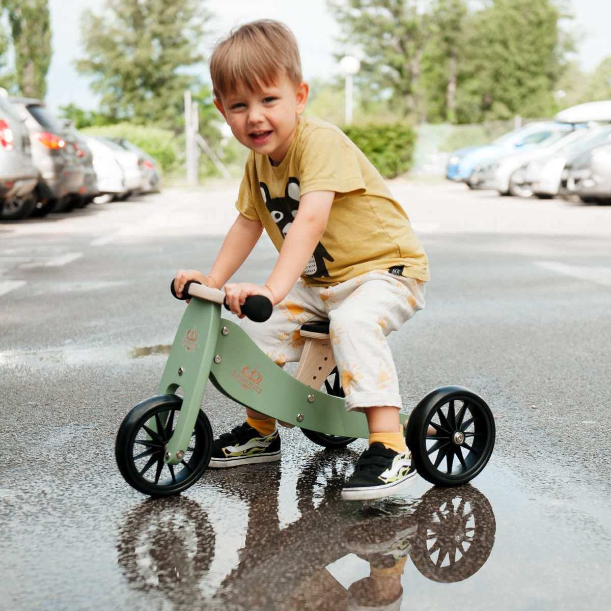 Kinderfeets 2 in 1 Tiny Tot Trike and Balance Bike - Sage