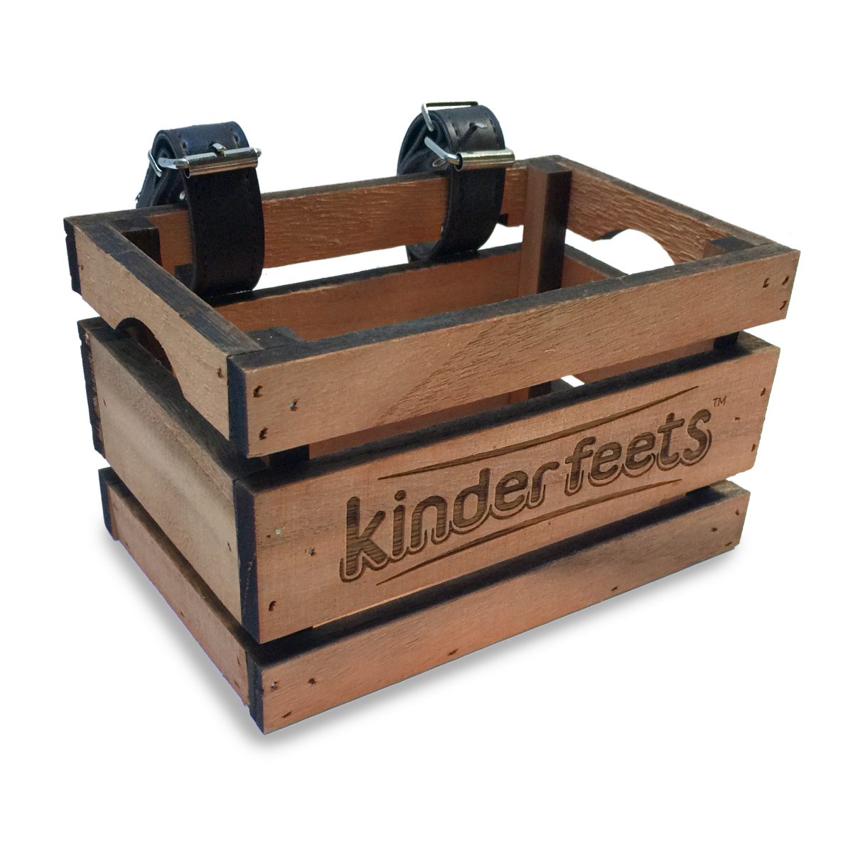 Kinderfeets Wicker Rattan Bike Crate