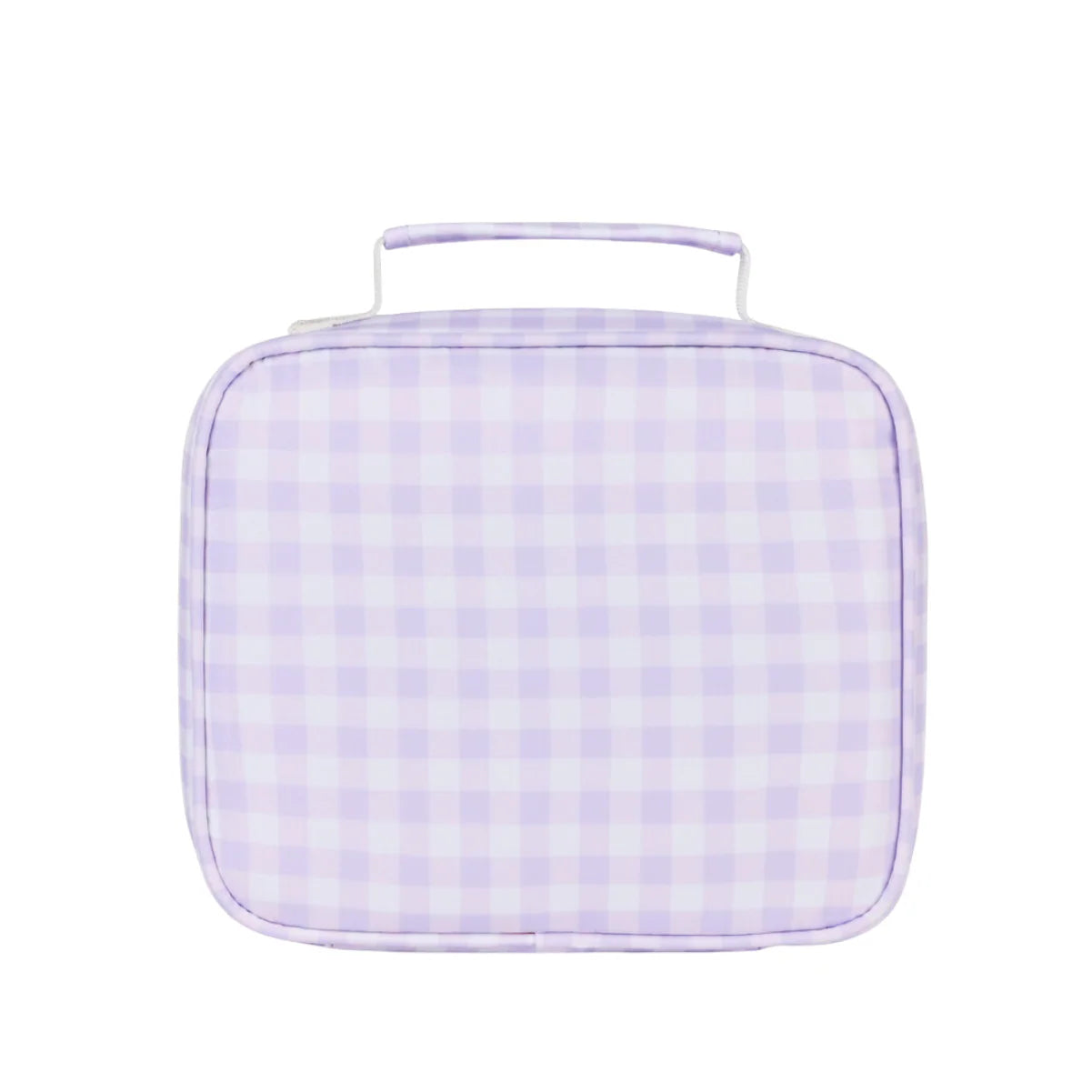 Mini Insulated Lunch Bag - Lilac Gingham