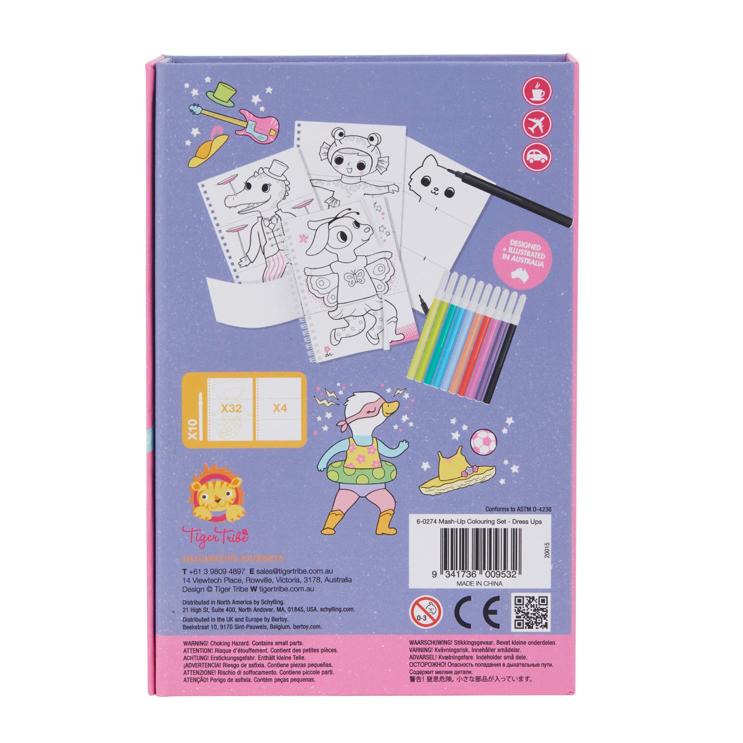 Colouring Set - Dress Ups Mash-Up