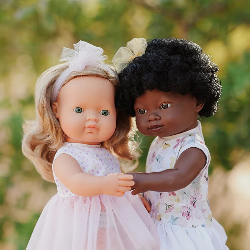 Miniland Doll 38cm Caucasian Blonde Hair - Girl - Clothed - My Friends & Me