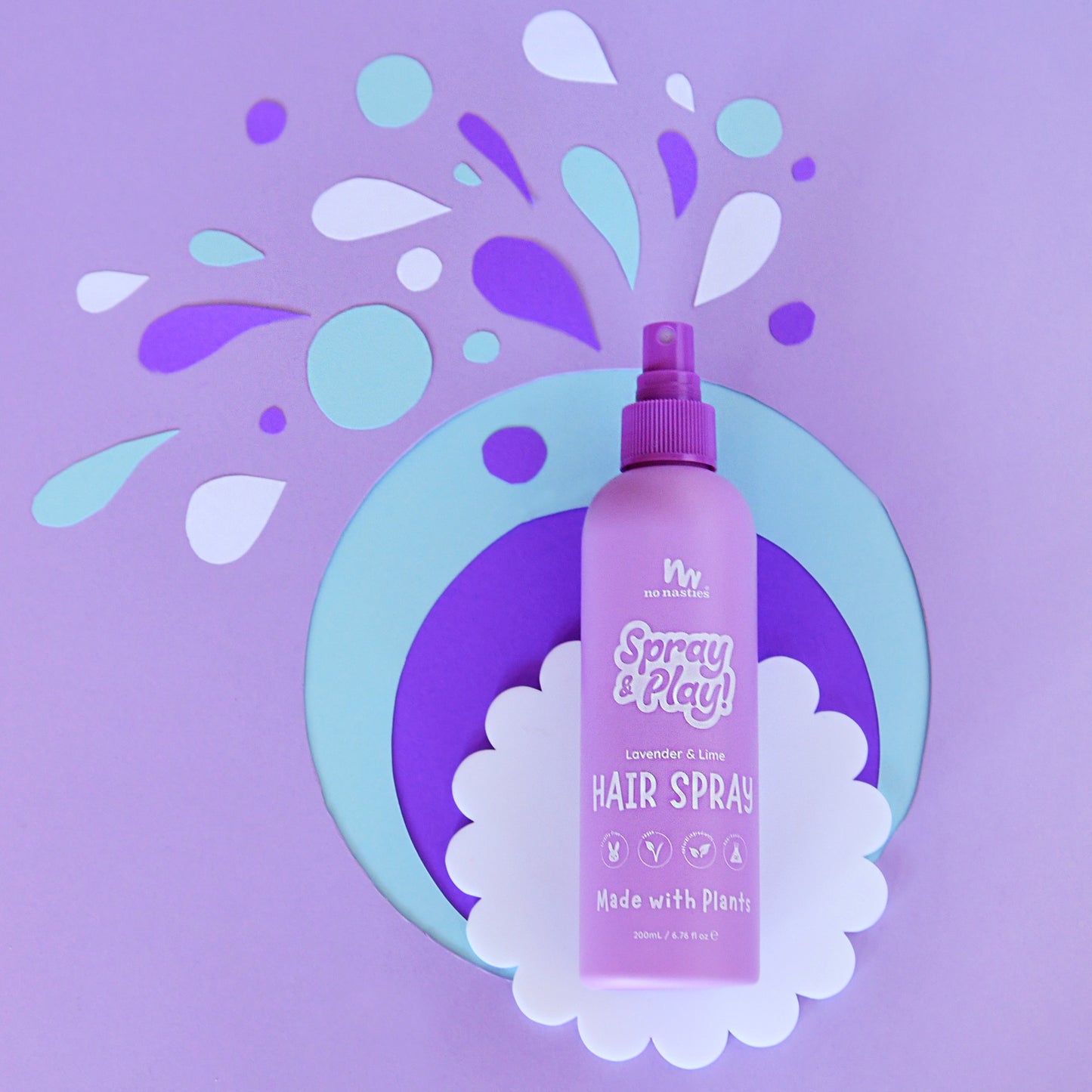 Natural Alcohol Free Hair Spray - Lavender and Fresh Lime