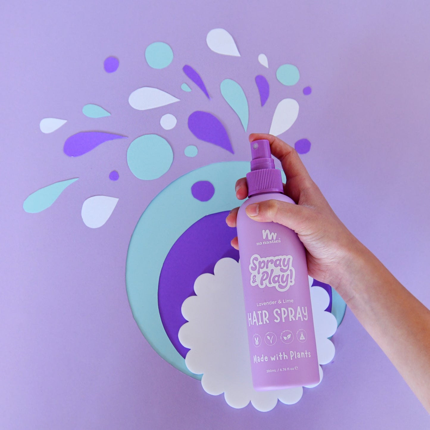 Natural Alcohol Free Hair Spray - Lavender and Fresh Lime