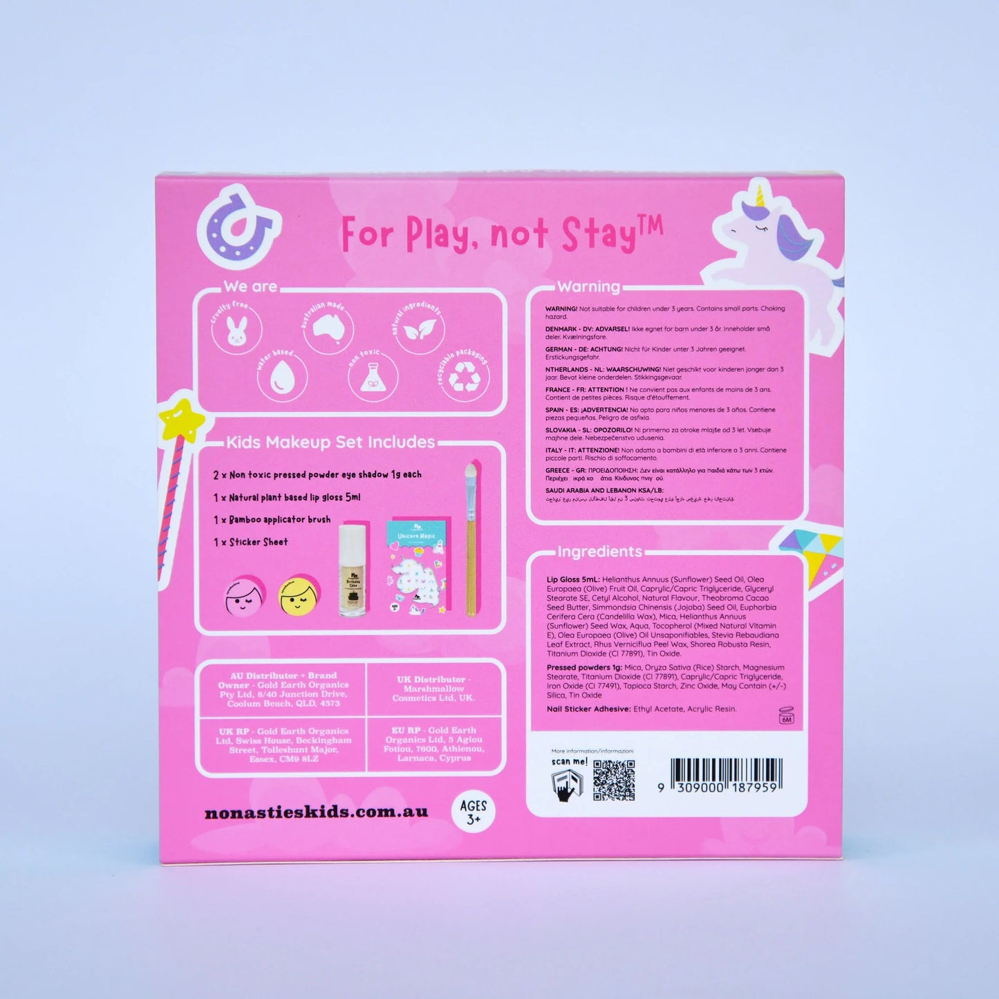 Natural Kids Makeup Gift Set - Unicorn Magic