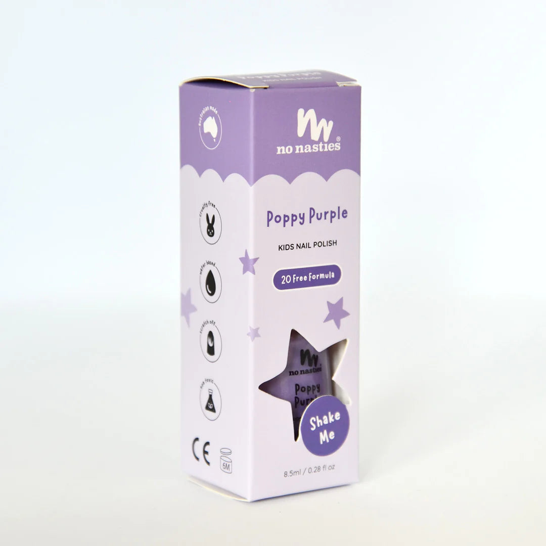 Water Based Nail Polish, Scratch Off - Purple