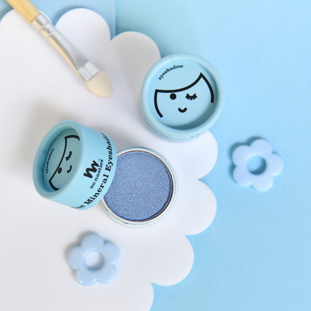 Kids Natural Make Up - Pressed Eco Eyeshadow - Pastel Blue