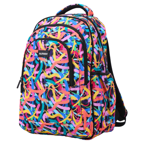 Large School Backpack - Paint Swirls