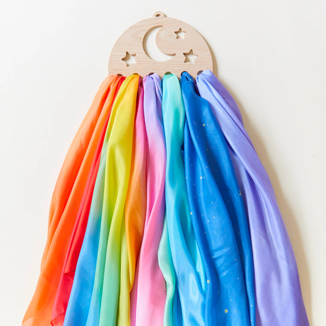 Play Silks - Wooden Display - Various Sizes and Patterns