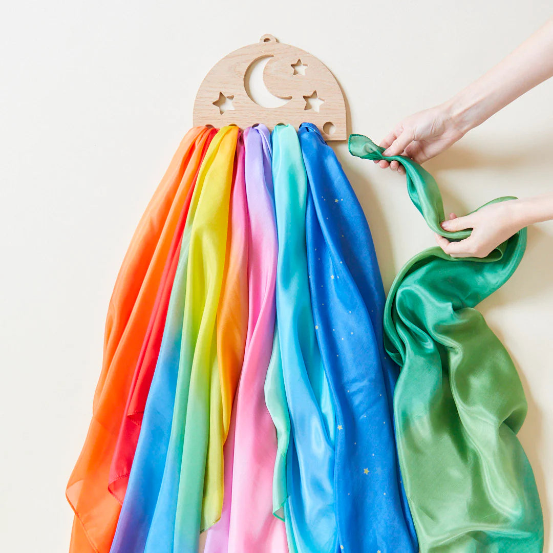 Play Silks - Wooden Display - Various Sizes and Patterns