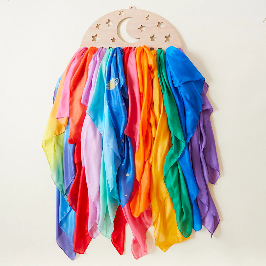 Play Silks - Wooden Display - Various Sizes and Patterns