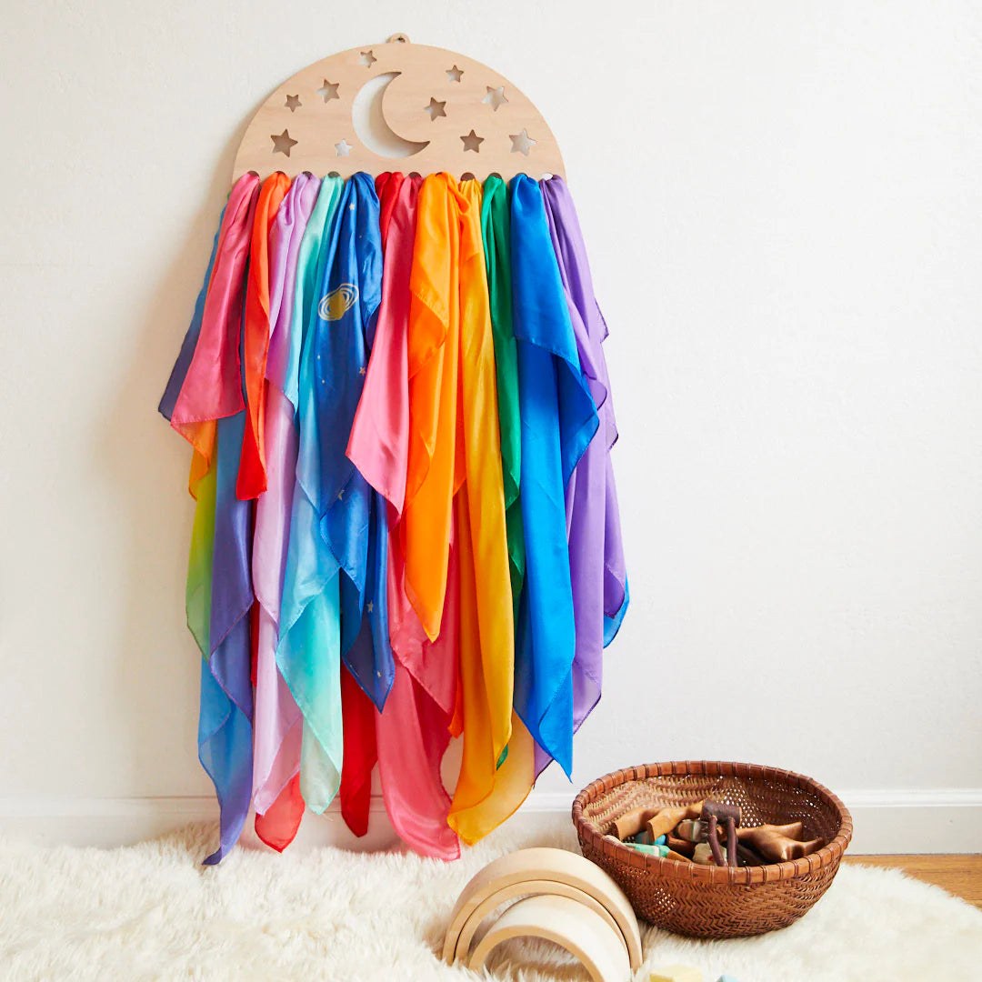 Play Silks - Wooden Display - Various Sizes and Patterns