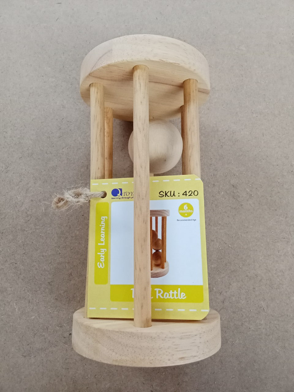 Wooden Ball Rattle