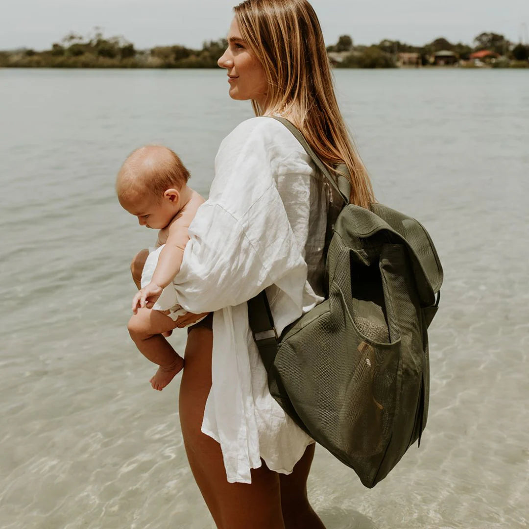 Sande Kids Beach Hauler™ Mesh Backpack - Pandanus