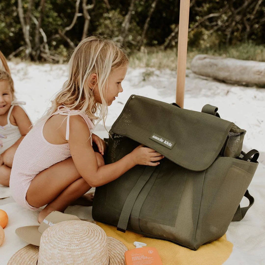 Sande Kids Beach Hauler™ Mesh Backpack - Pandanus