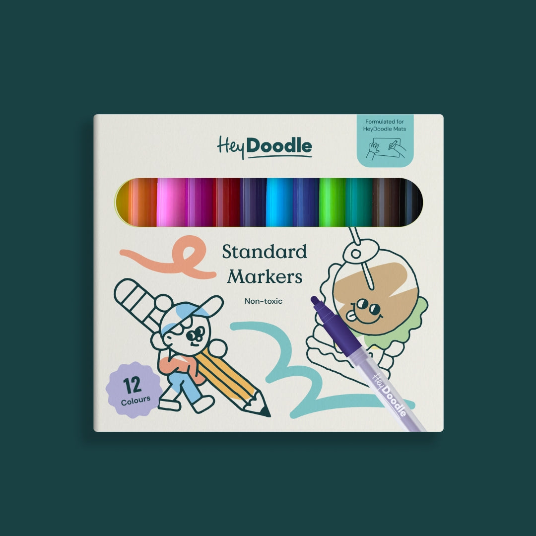 Hey Doodle Markers - Set of 12 - Standard