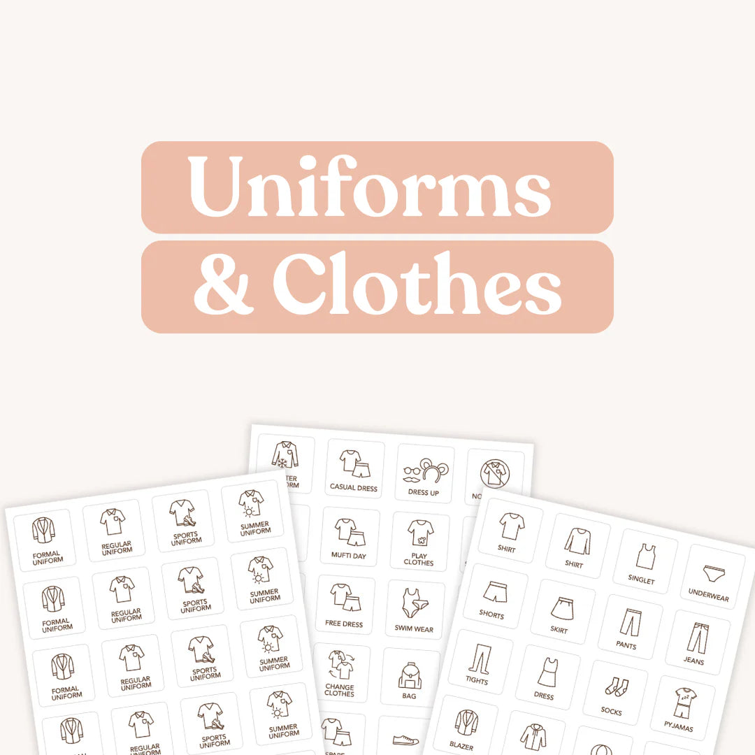 Tile Labels - Uniforms and Clothes