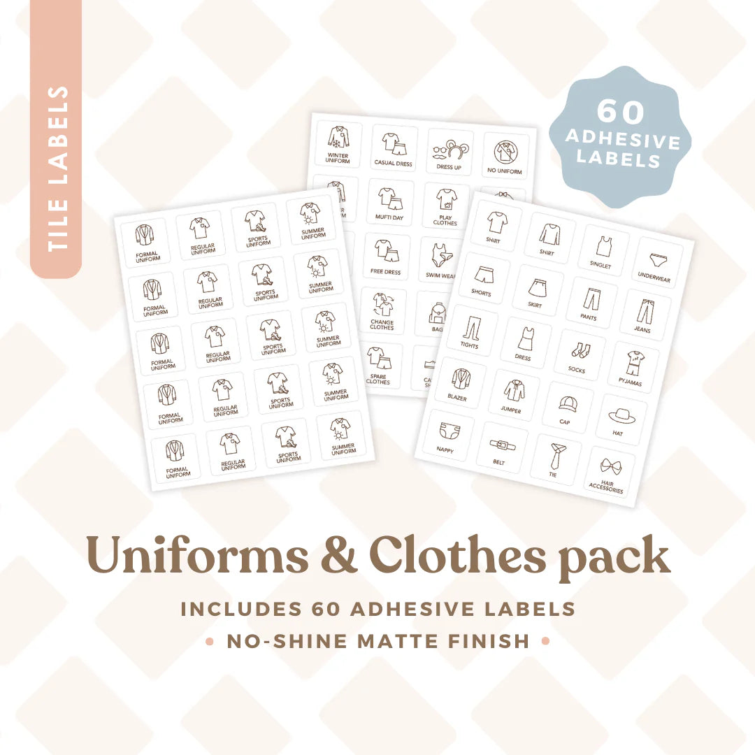 Tile Labels - Uniforms and Clothes