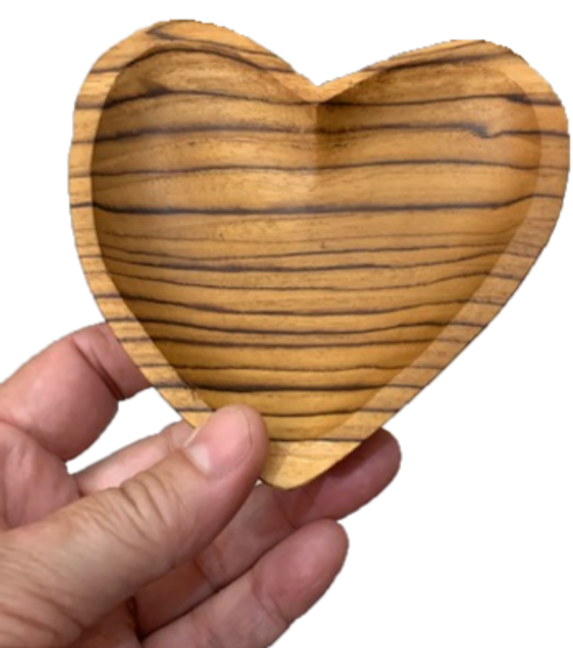 Teak Small Heart Bowl