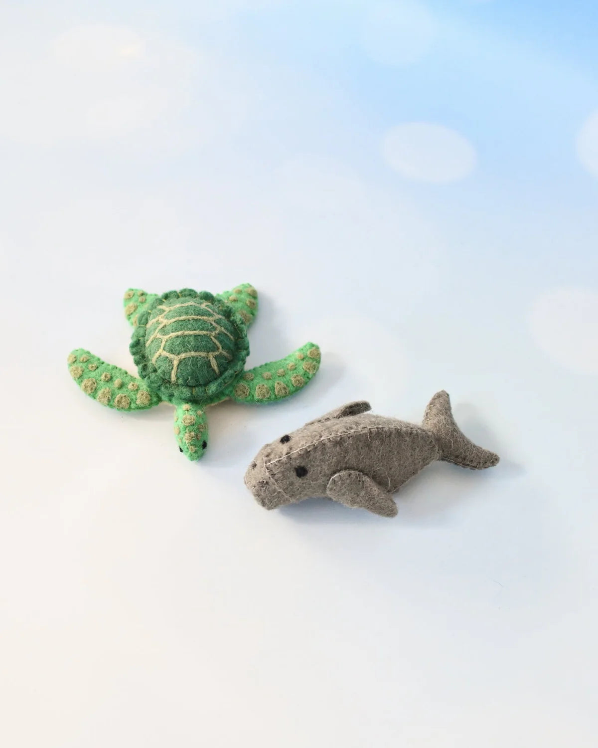 Finger Puppet Set - Waru and Dhangal - Sea Turtle and Dugong