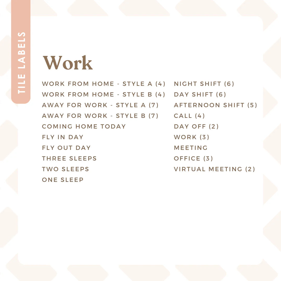 Tile Labels - Work