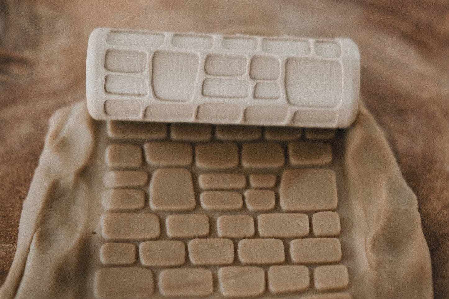 Pattern Playdough Roller - Cobblestone Path