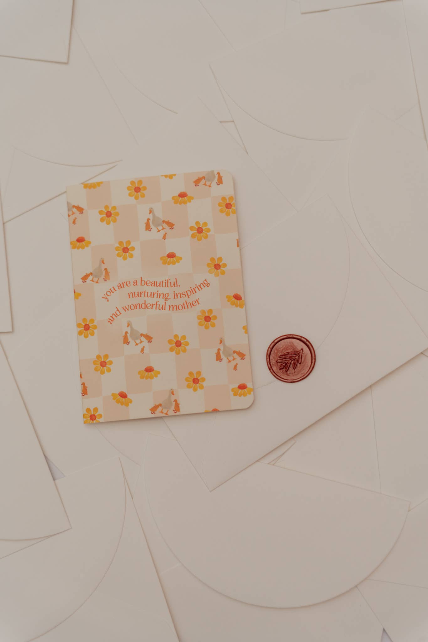 'Beautiful, Nurturing' Mother Duck Greeting Card