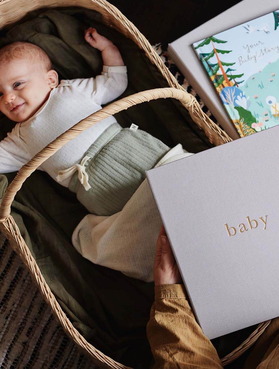 Baby - Your First Five Years Keepsake Box and Journal - Grey