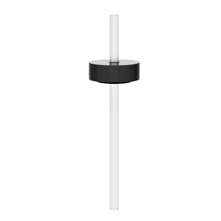 Lounge Straw and Cap - Black