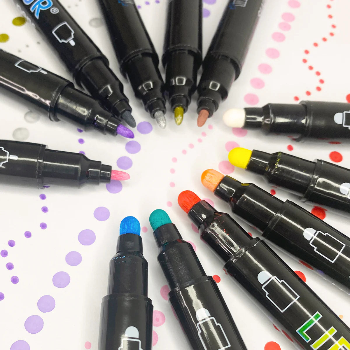 Dot Markers Acrylic Paint Pends - Set of 12