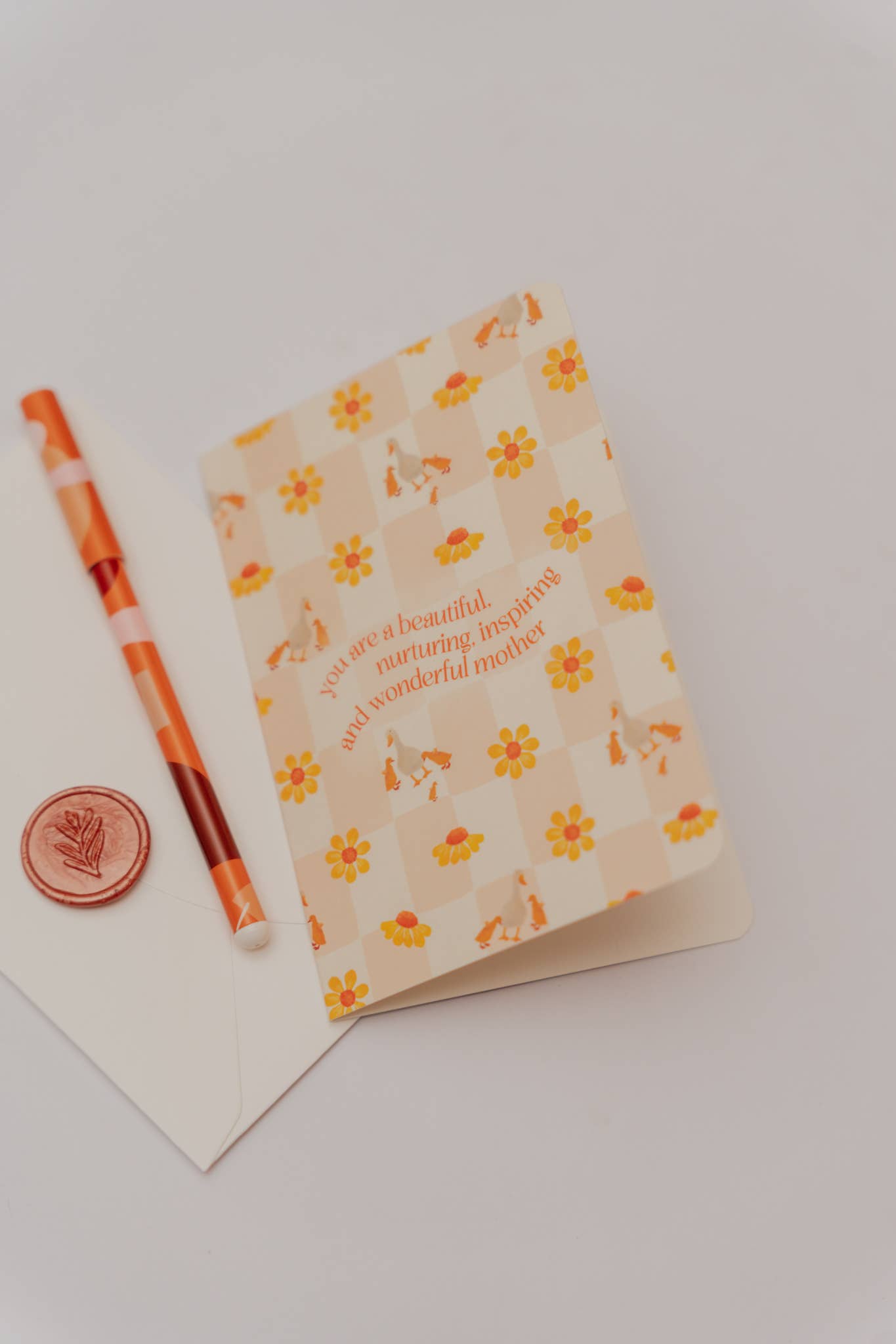'Beautiful, Nurturing' Mother Duck Greeting Card