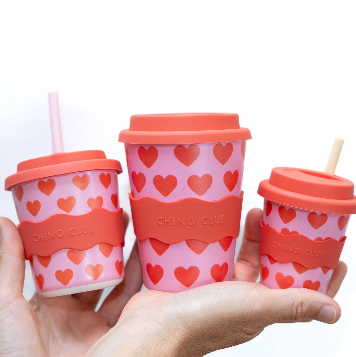 Large 12 oz Coffee Cup - Hearts