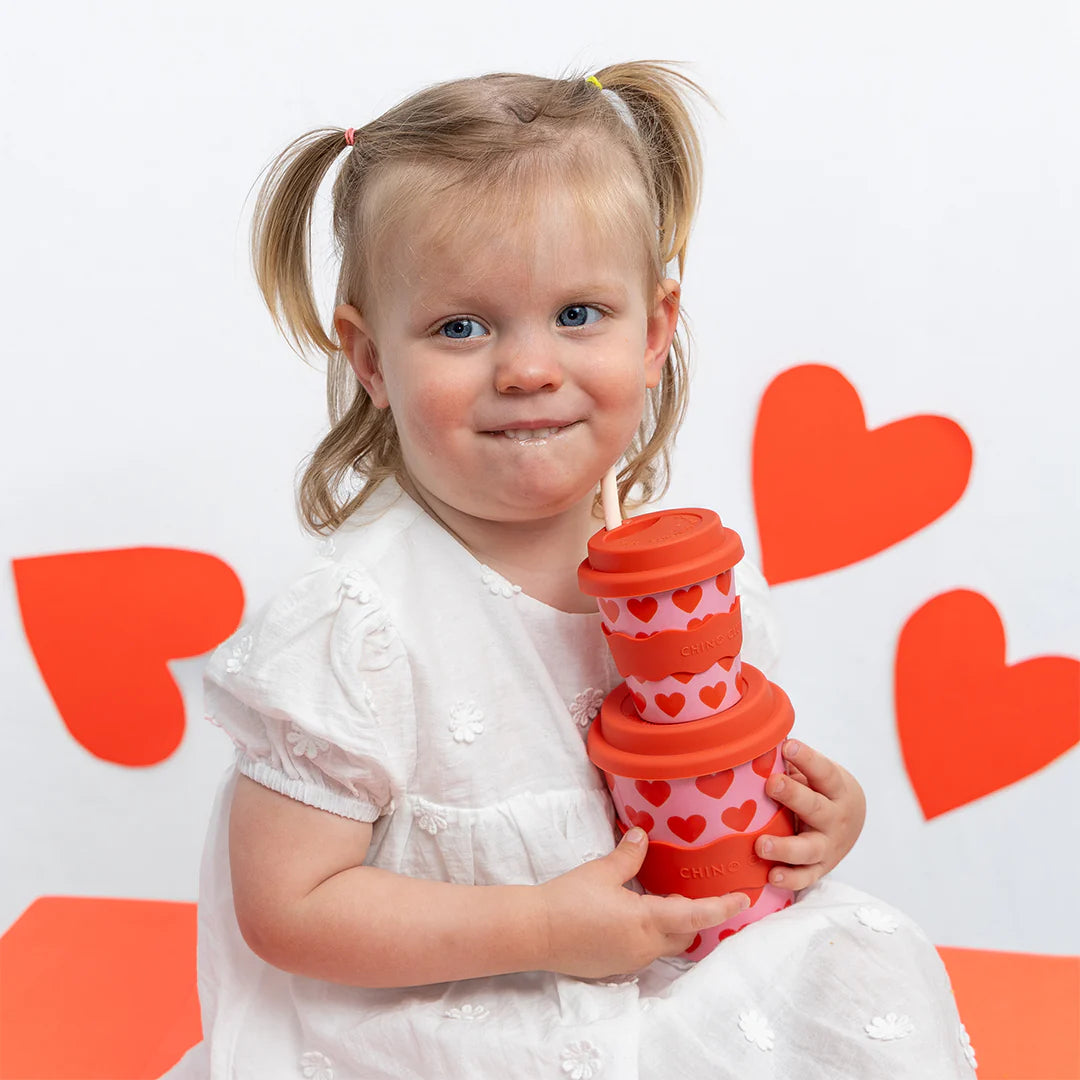 Large 12 oz Coffee Cup - Hearts