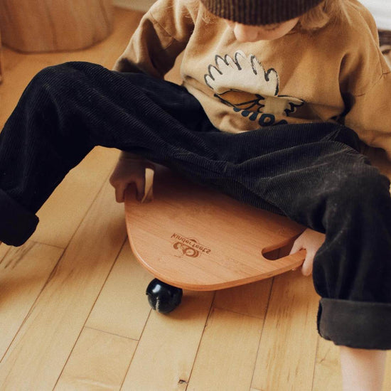 Kinderfeets Tummy Glider Wheelie Board - Bamboo