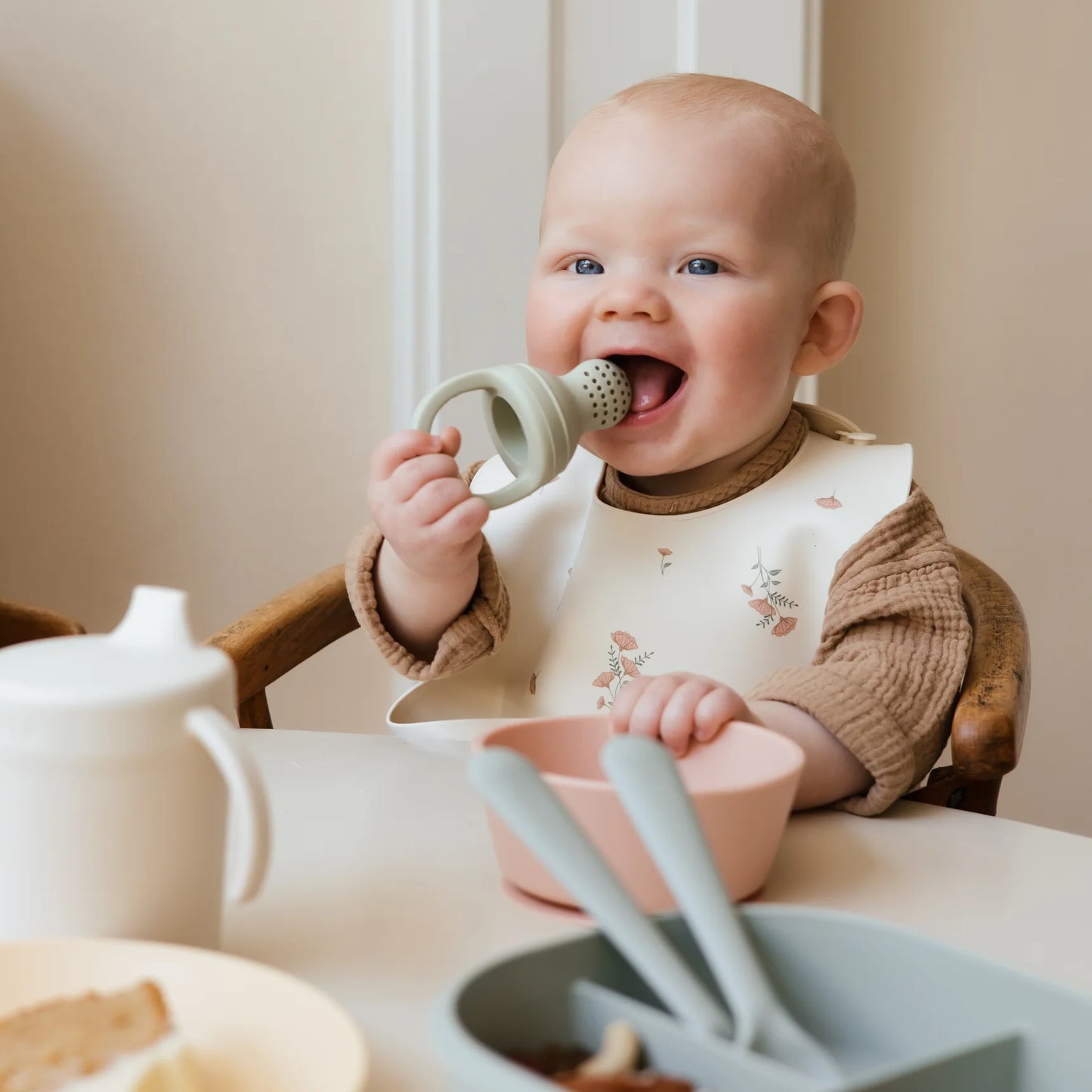 Silicone Food Feeder - 2 Pack - Sage