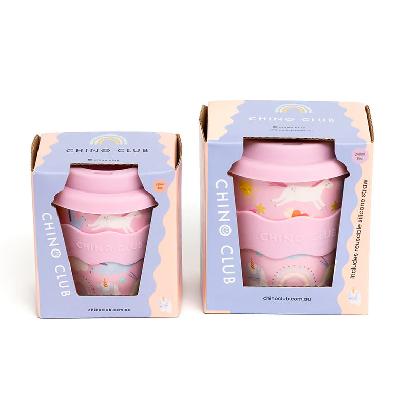 Kids 8oz Chino Cup - Pink Unicorn - NEW!!