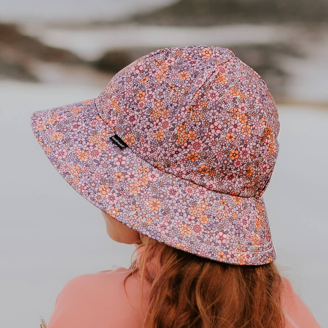 Swim Hat - Ponytail Bucket - Valencia