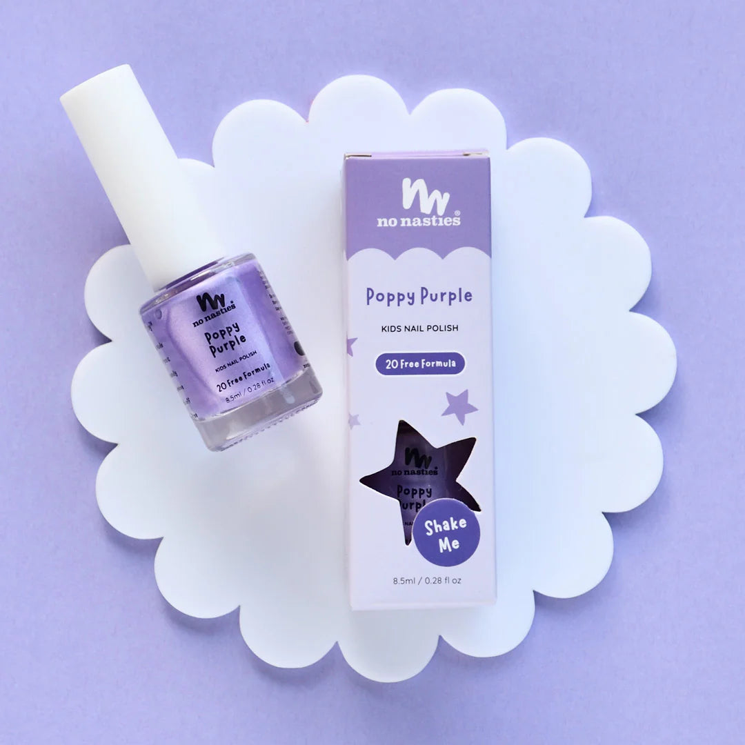 Water Based Nail Polish, Scratch Off - Purple