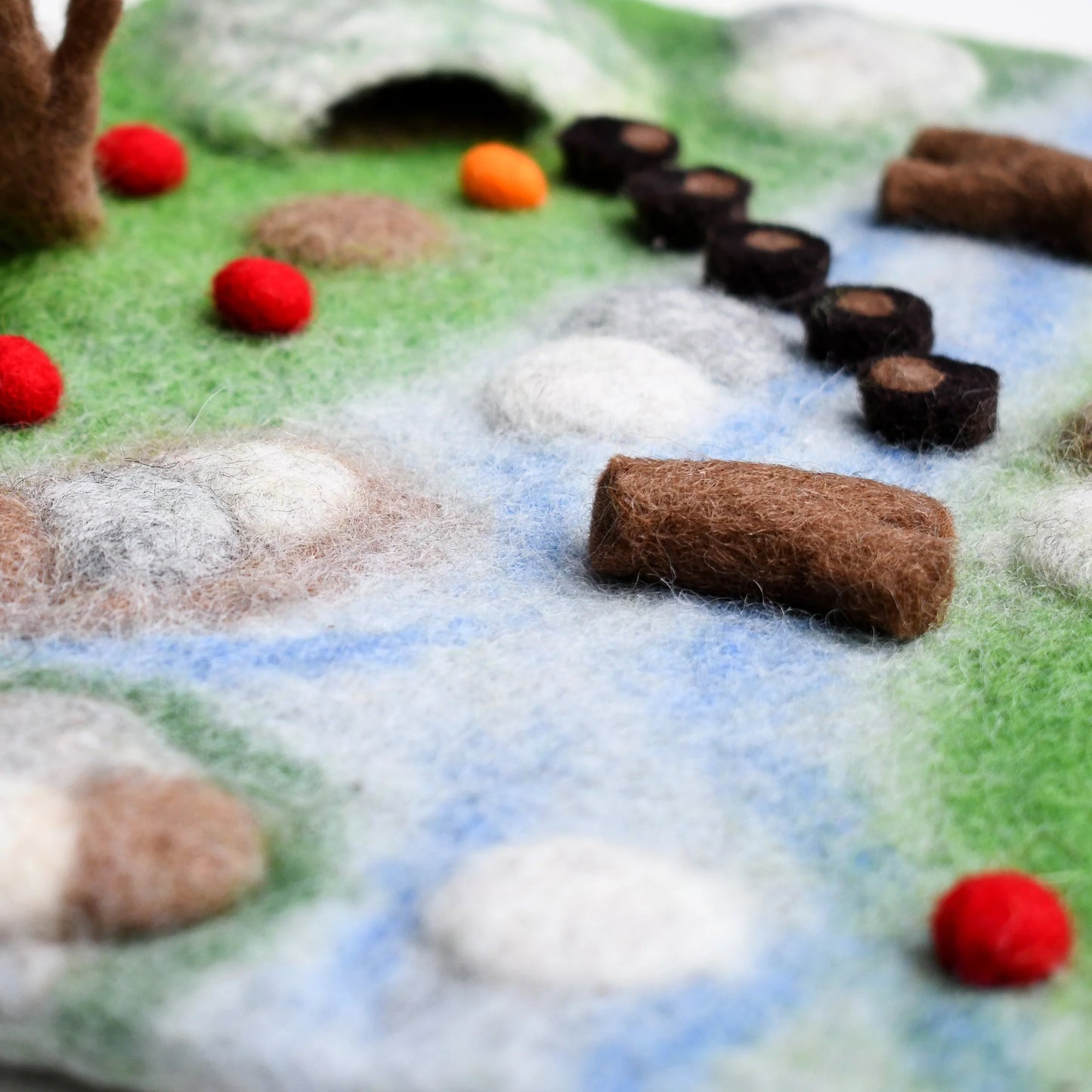 Felt Woodland River Play Mat Playscape