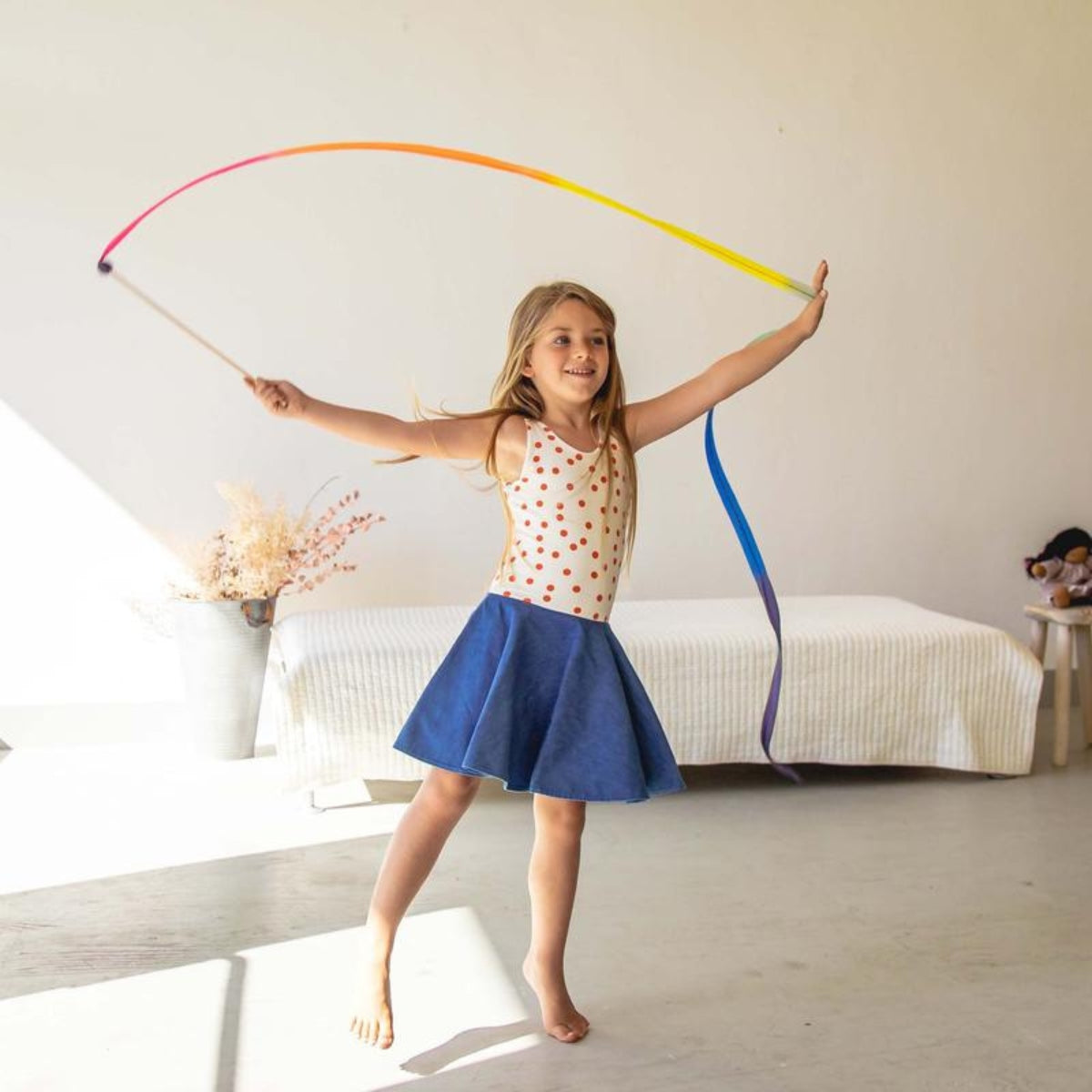 Sarah Silks Large Streamer - Rainbow