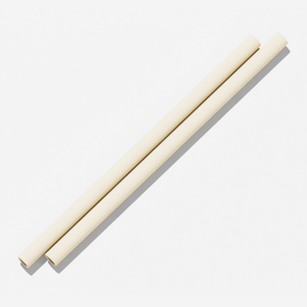 Coloured Straws - 2 pack - Cream
