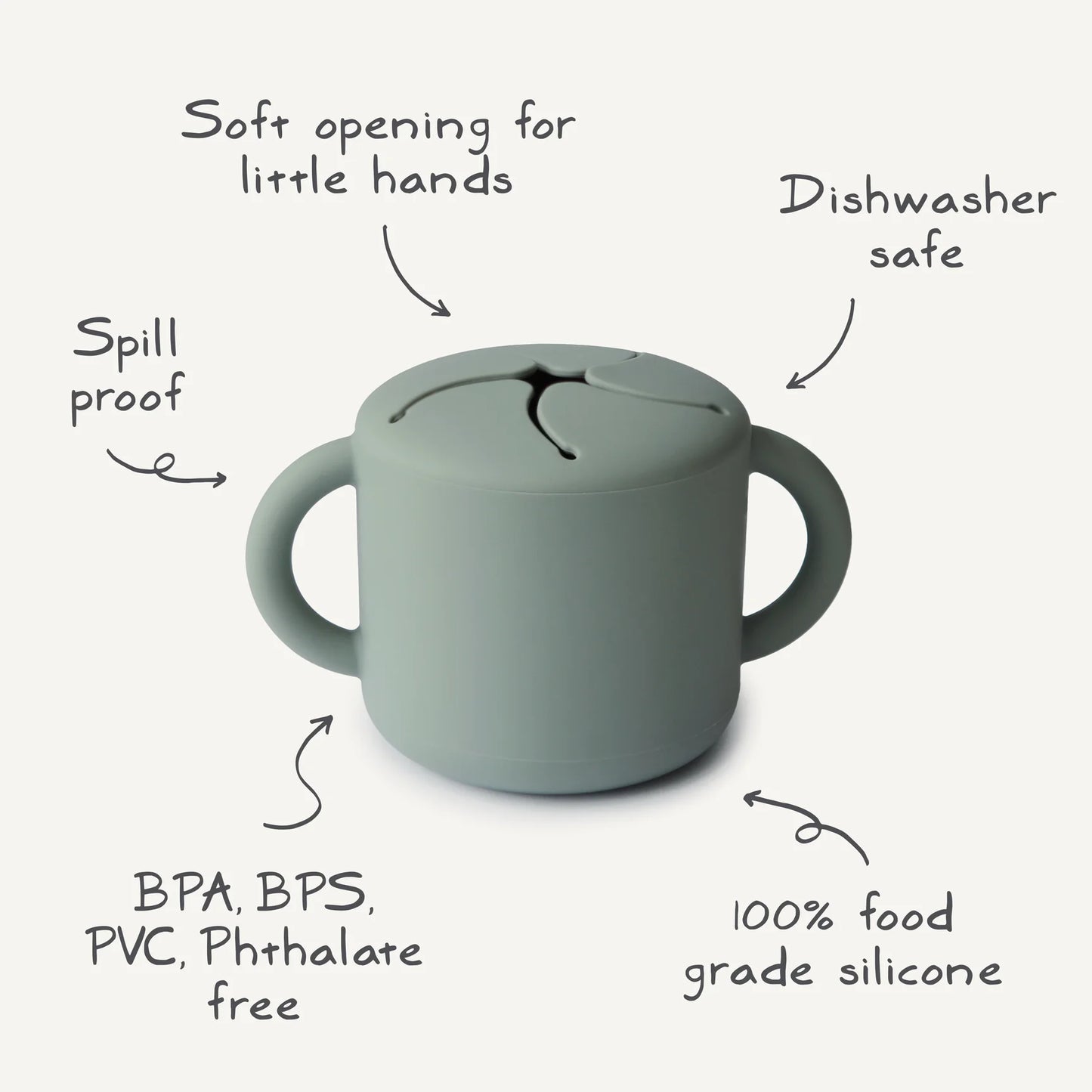 Silicone Snack Cup - Dried Thyme