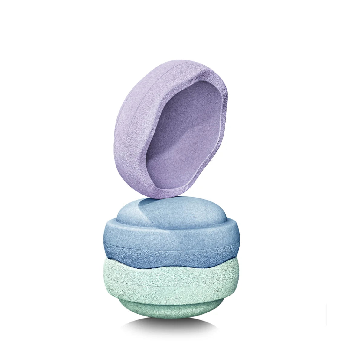 Stapelstein Balance Stepping Stones - Original size, Set of 3, Cool Pastel